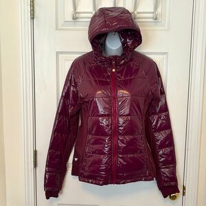 Ivory Lane Collective Insulated Puffer Jacket - Wine- Women’s Size 8